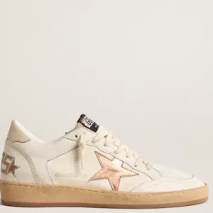 Ball Star LTD in canvas e nappa con stella in pelle laminata bronzo